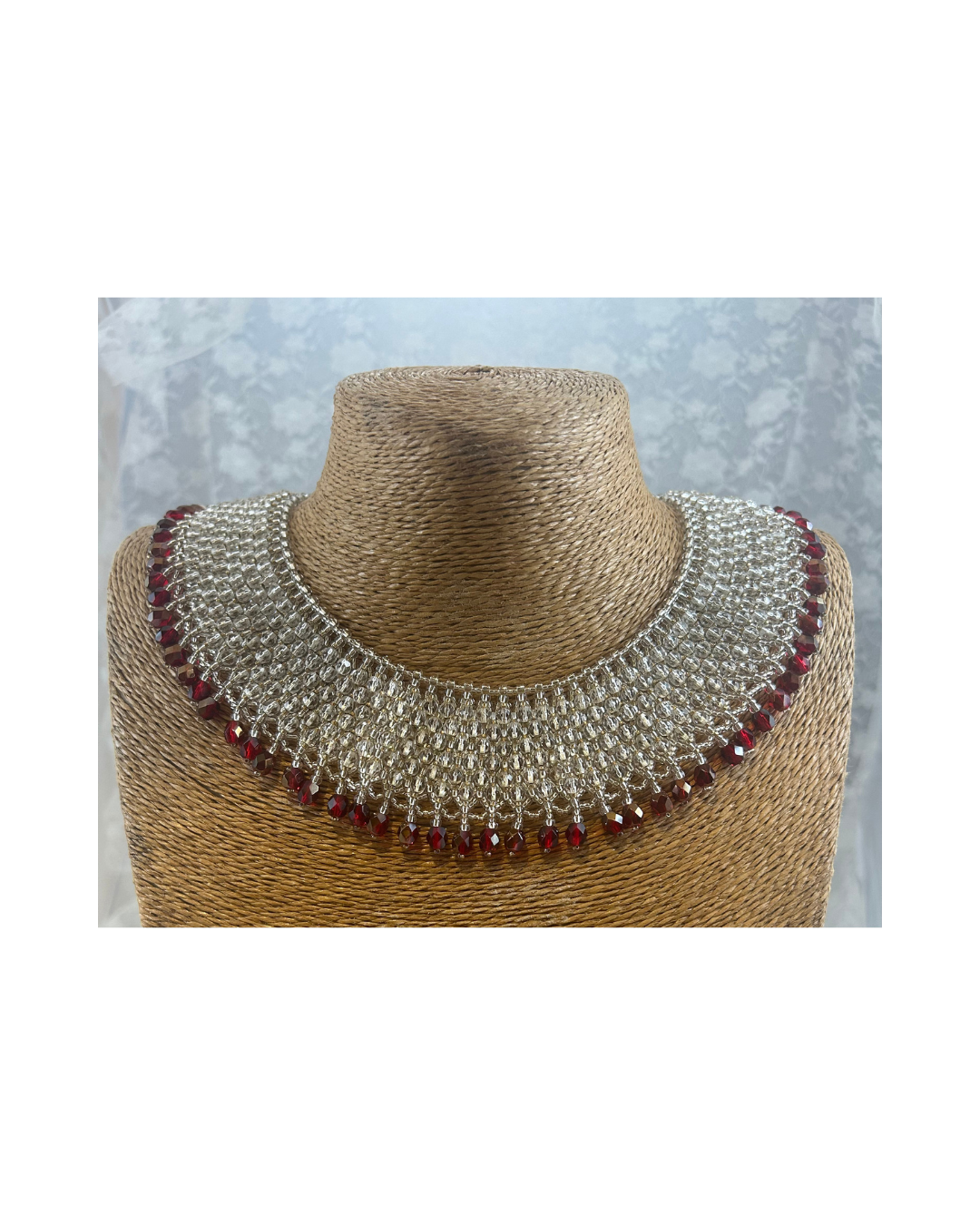 Crystal and Garnet Collar