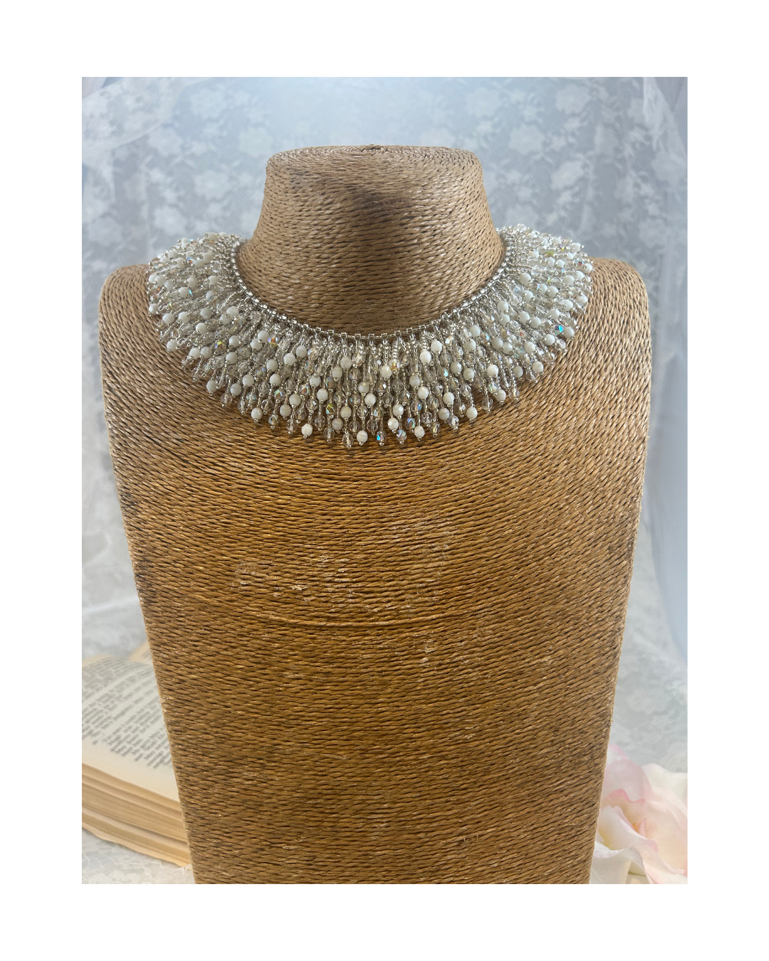 Crystal cascade necklace