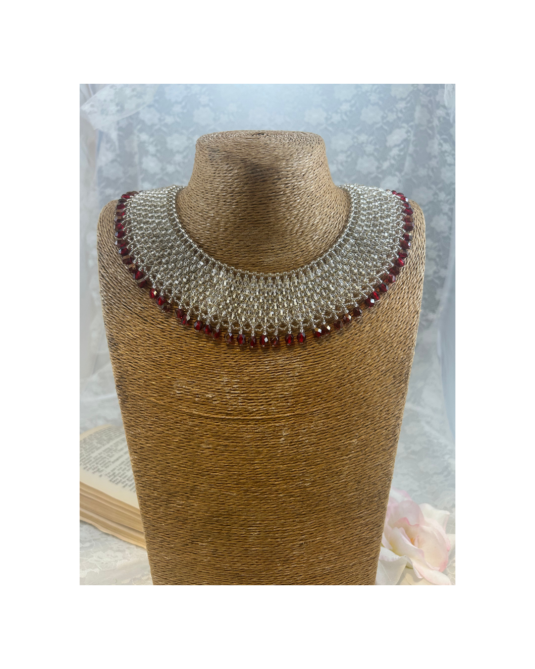 Crystal and Garnet Collar