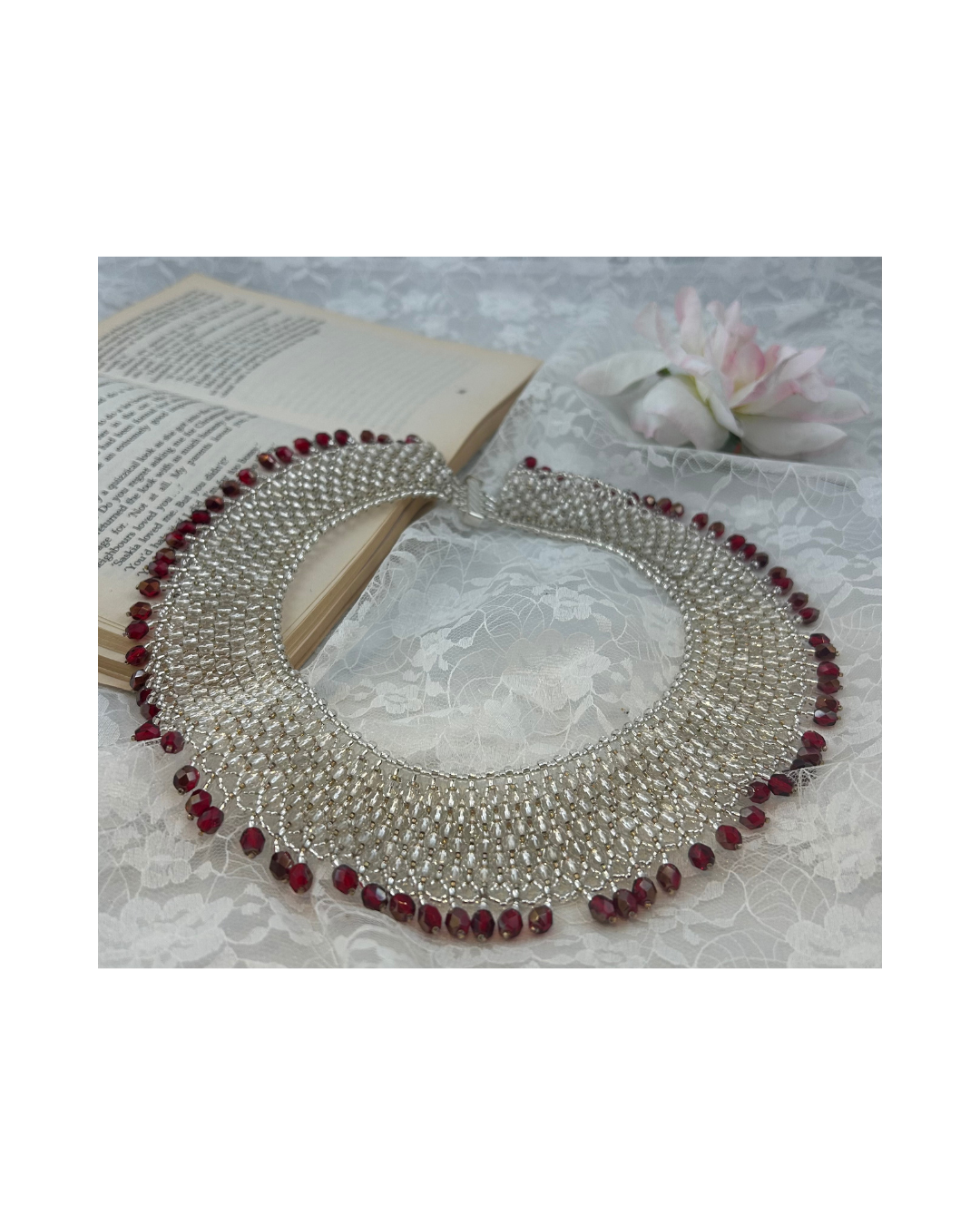 Crystal and Garnet Collar