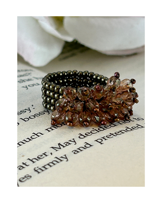 Antique Rose Crazy Ring