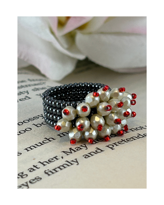 Pearl CFB w/Red tip Crazy Ring