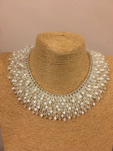 Crystal cascade necklace